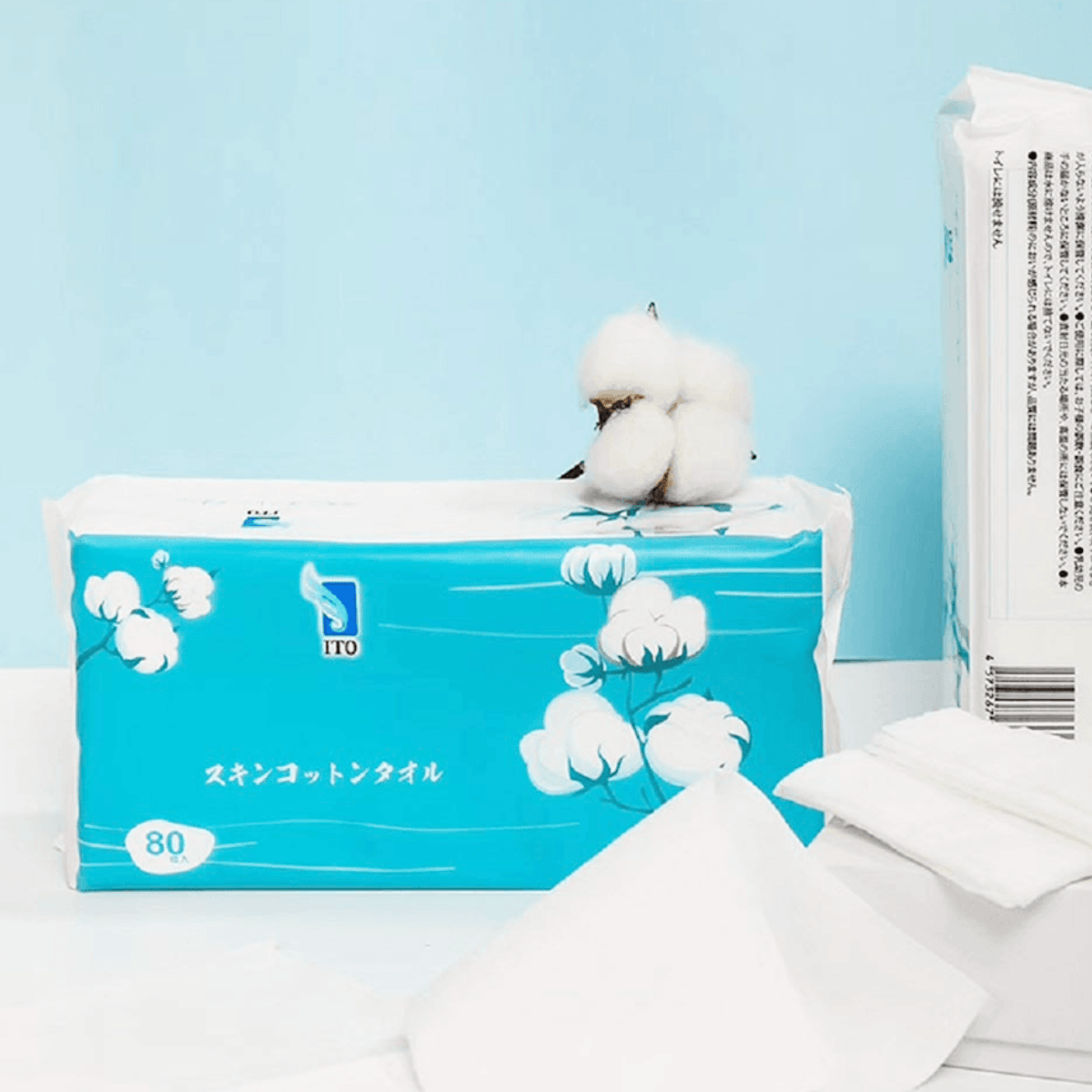 ITO Soft Cotton Facial Towels (80 sheets/box)