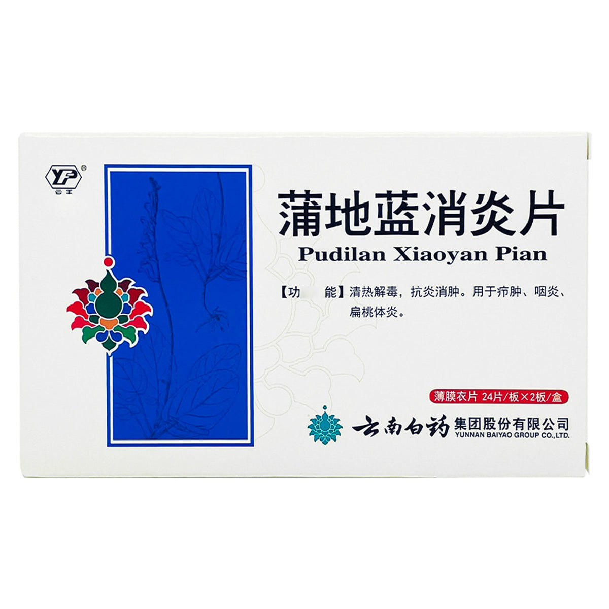 Pudilan Xiaoyan Tablets（48pills）