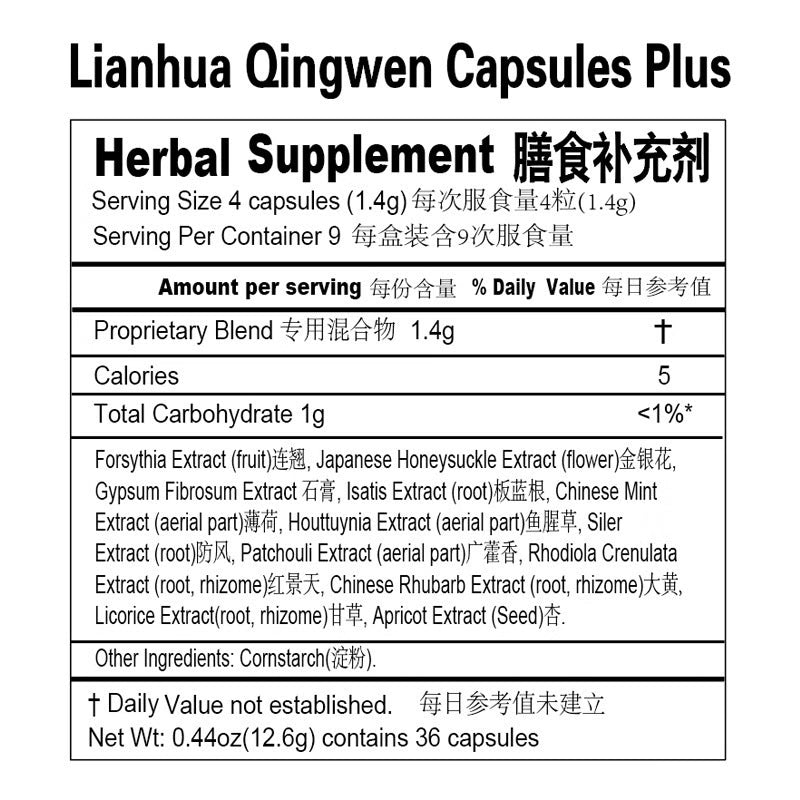 Lianhua Qingwen Capsules (36 Capsules / Box)