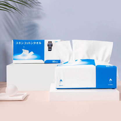 ITO Soft Cotton Facial Towels (80 sheets/box)