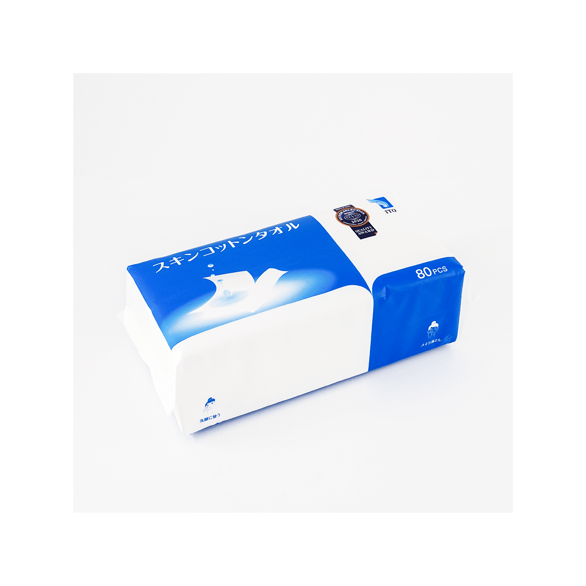 ITO Soft Cotton Facial Towels (80 sheets/box)