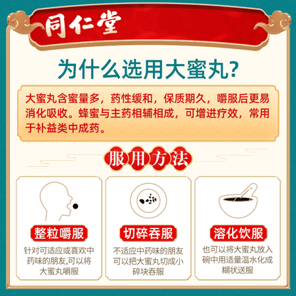 Tongrentang Renshen Guipi Wan (6g × 10 pills)