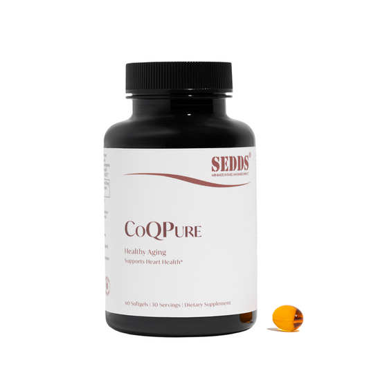 SEDDS® CoQPure-60 Softgels [Highly Absorbable Coenzyme Q10 Daily Supplement for Heart Health]