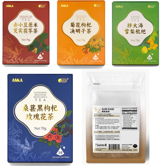 Neutriva Daily Light & Clear Herbal Tea Bundle (5 full size items)