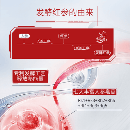 Beautiful Skin Factor Red Ginseng Donkey-hide Gelatin Peptide Drink 50g*8 bottles/box